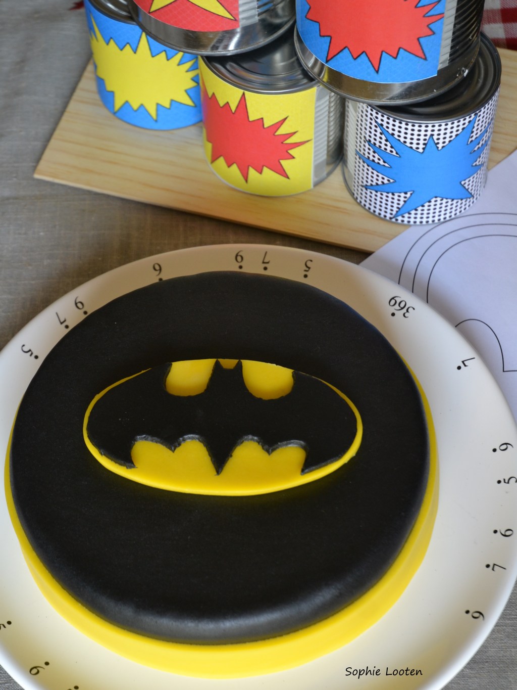 Molly cake au nutella – Logo Batman 3D