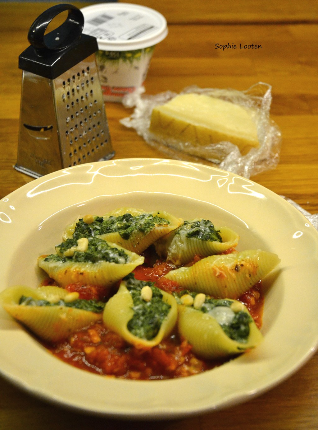 Conchiglionis farcies – chèvre épinard