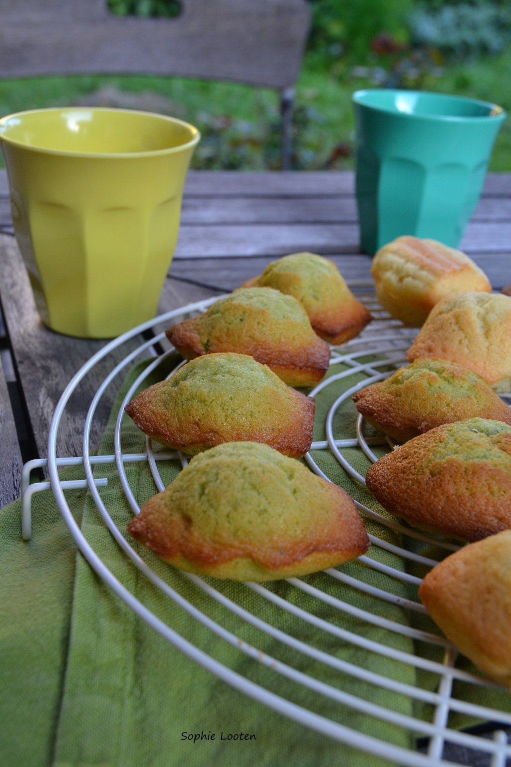 Madeleines à la pistache