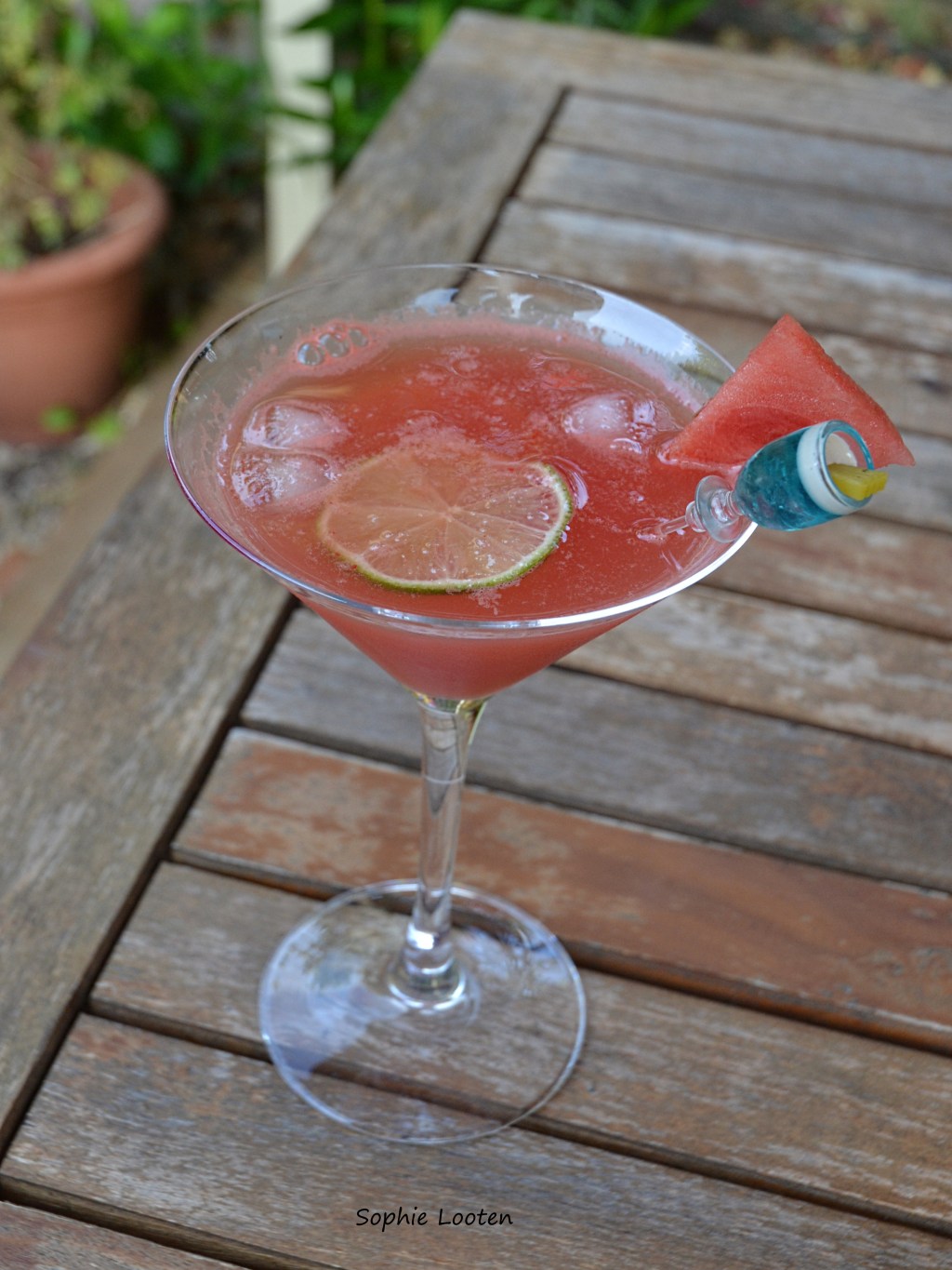 Cocktail rafraichissant pastèque, citron, rhum ou version&nbsp;soft