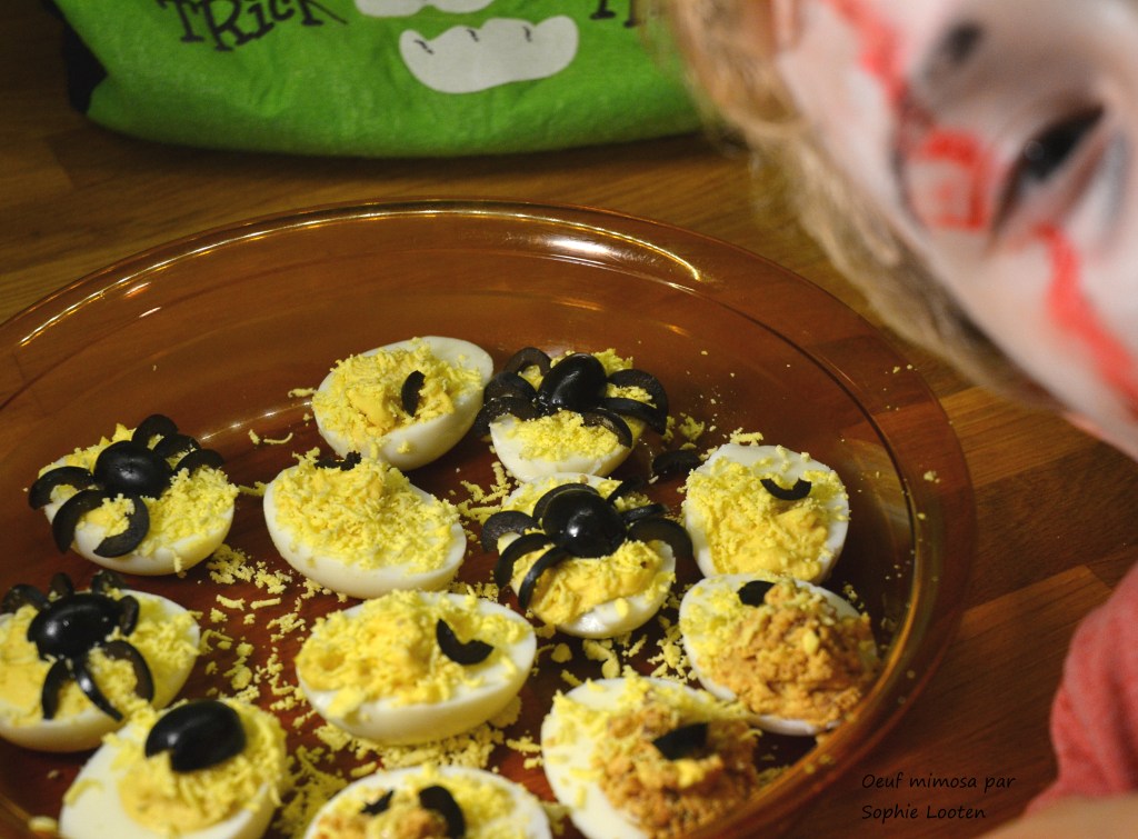 Oeufs mimosa façon&nbsp;Halloween