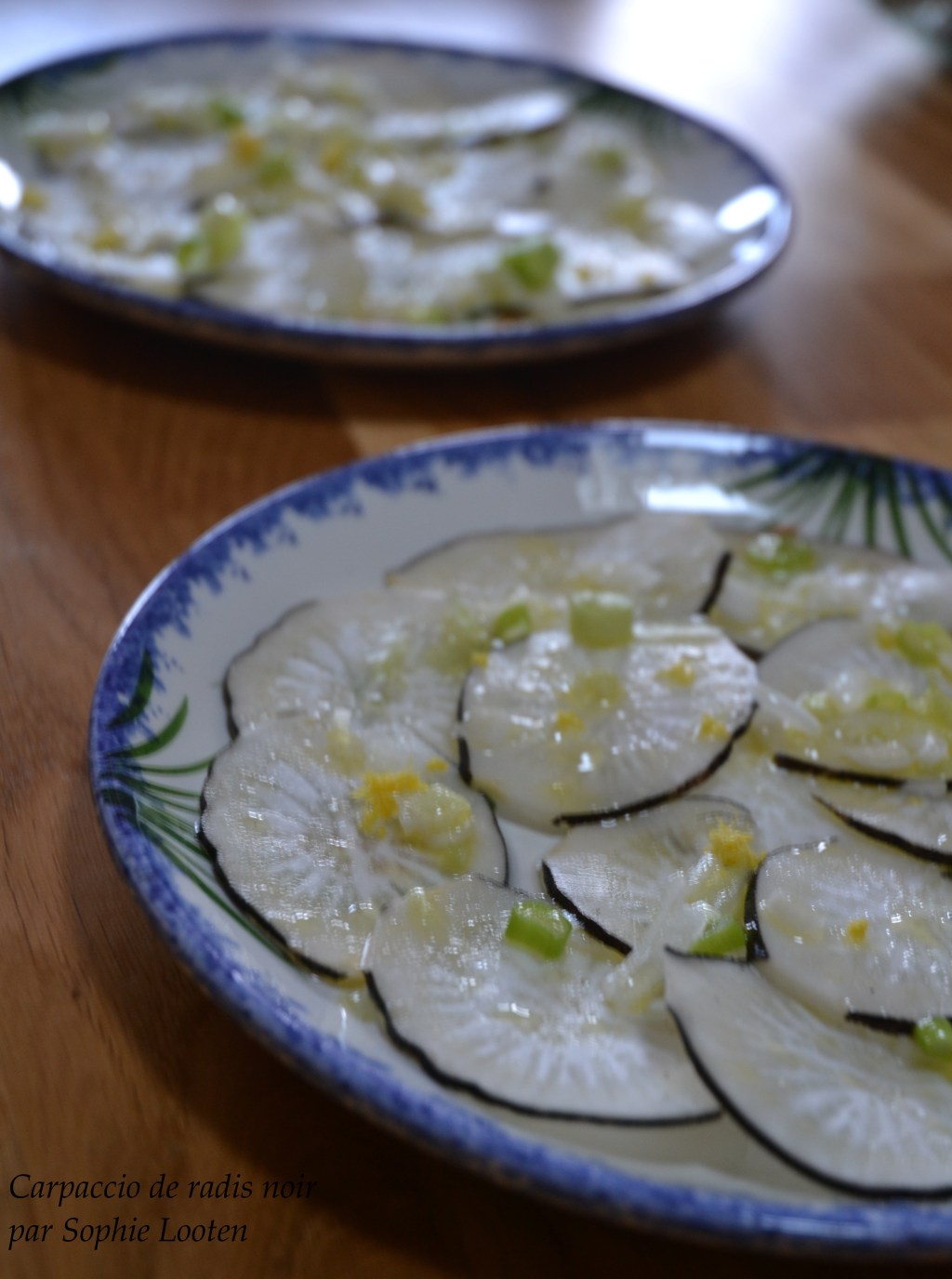 Carpaccio de radis&nbsp;noir