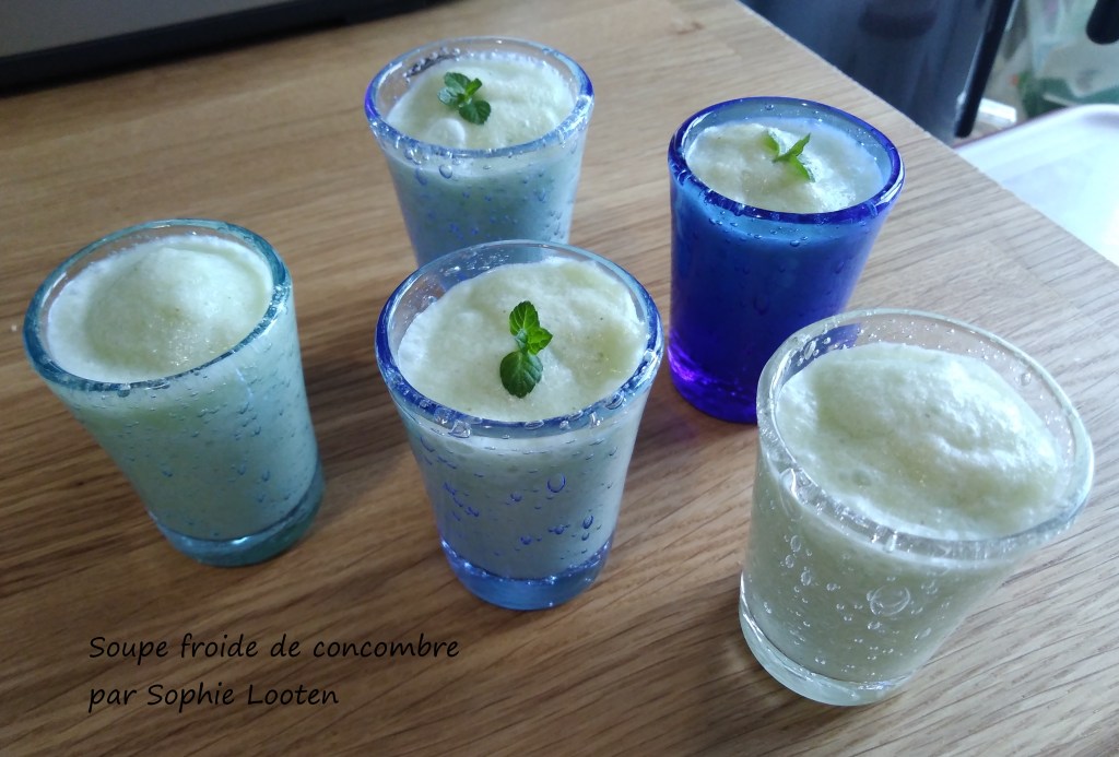 Soupe froide de&nbsp;concombre