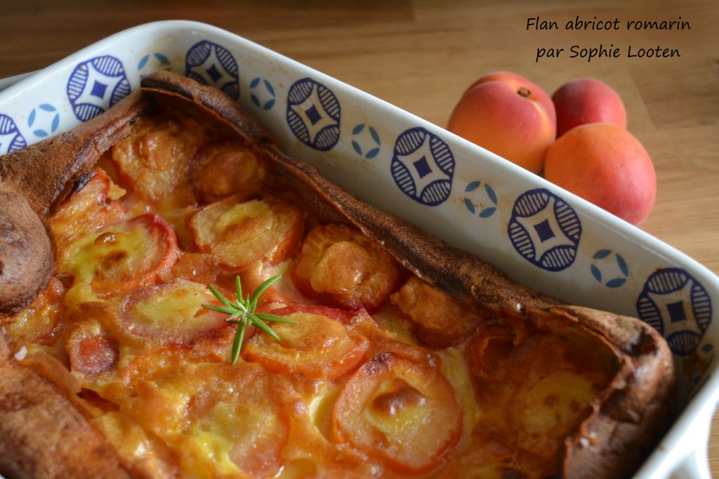 Flan abricot romarin